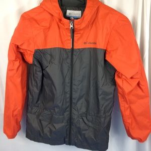 kids Colombia rain style jacket orange 10-12